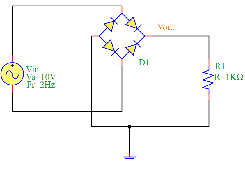 Full-Wave Bridge Rectifier Circuit Diagram