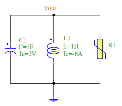 Van der Pol Oscillator Circuit